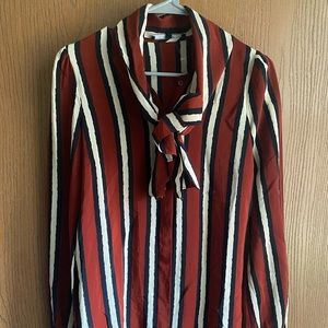 Silk Gucci Blouse with Neck Ties